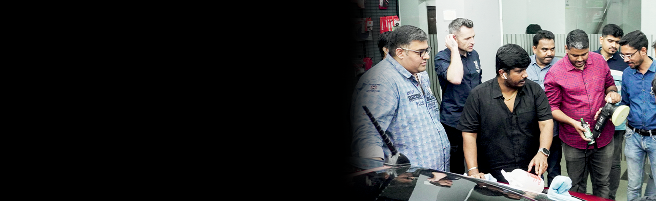 Certified detailing professionals with industry-standard tools and equipment